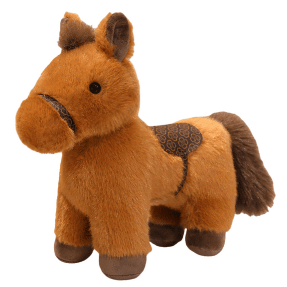 Plush Horse Toy, Soft Stuffed Pony Plush, Fluffy PP Cotton Hugging Cushion, Cozy Decorative Plush for Sofa Bed or Office, Lifelike Animal Plush Doll, Giftable and Durable