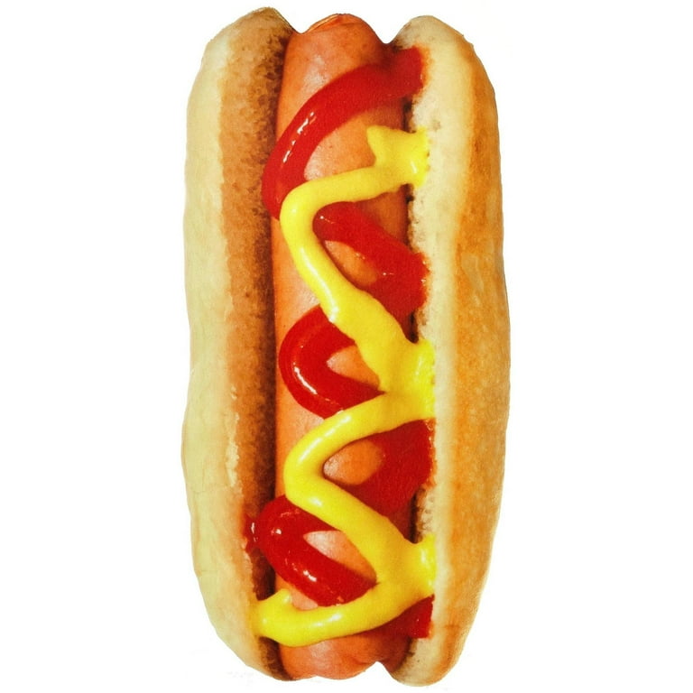 Plush Hot Dog Photo Real Pillow 1 Each
