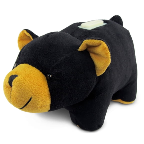 Plush Huggie Black Bear Savings Bank