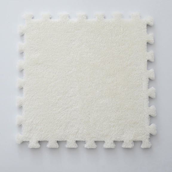 Plush Interlocking Carpet Tiles, 12 x 12 Inch Foam Mats for Bedroom and Playroom, 24 Pack