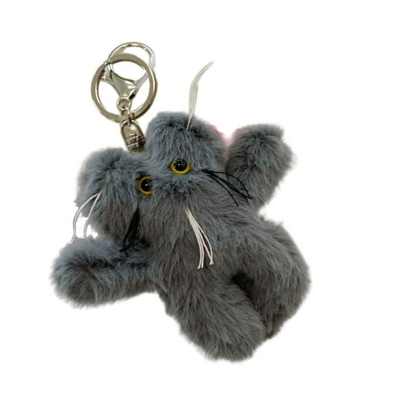 Cute Plush Bear Keychain Cartoon Keyring Stuffed Animal Toy Bag Pendant Ornament Car Keyrings for Women Backpack Decor