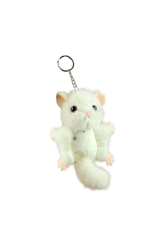 Plush Keychain, Cute Flying Squirrel, 1 Piece, Bag Charm for Decoration