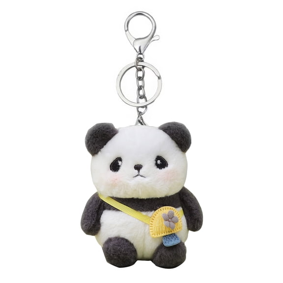 Plush Keychain For Backpack Bag Keychain Panda Key Holder Cute Panda Keychain Panda Keyring Stuffed Keychain Bag Pendant