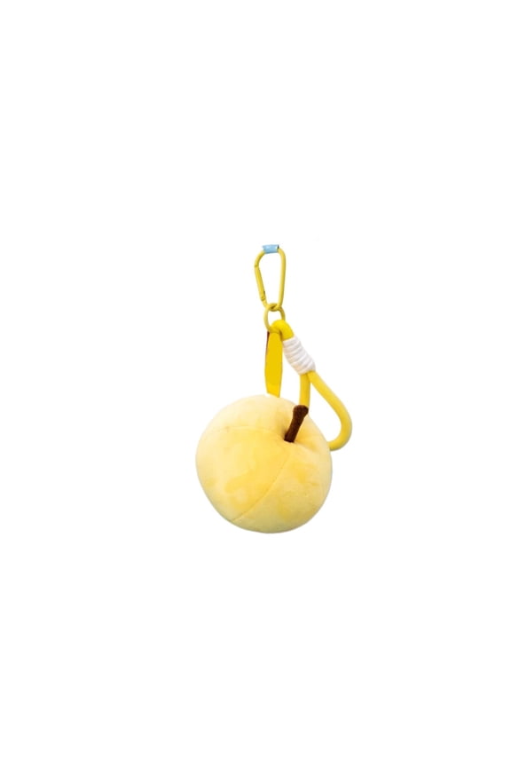 Plush Keychain, Yellow Simulation Pear Pendant, 1 Piece, Bag Decoration Cartoon Plush Toy