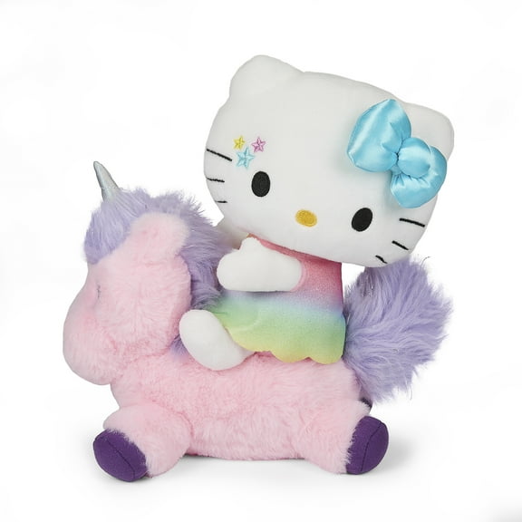 Kidrobot Sanrio Plush 13" Hello Kitty Riding Unicorn Plush Toy
