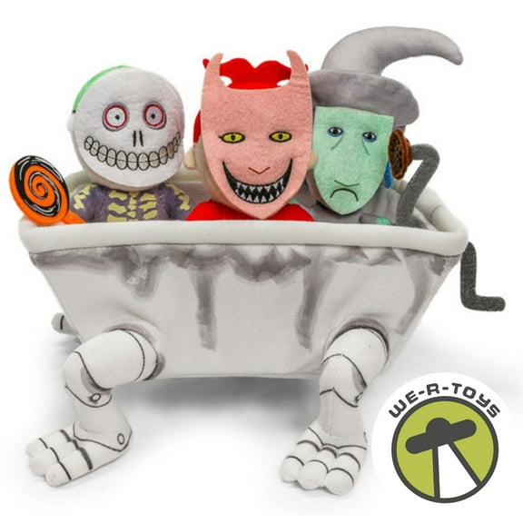 Plush - Kidrobot - The Nightmare Before Christmas Lock, Shock & Barrel in Bathtub 9" Interactive