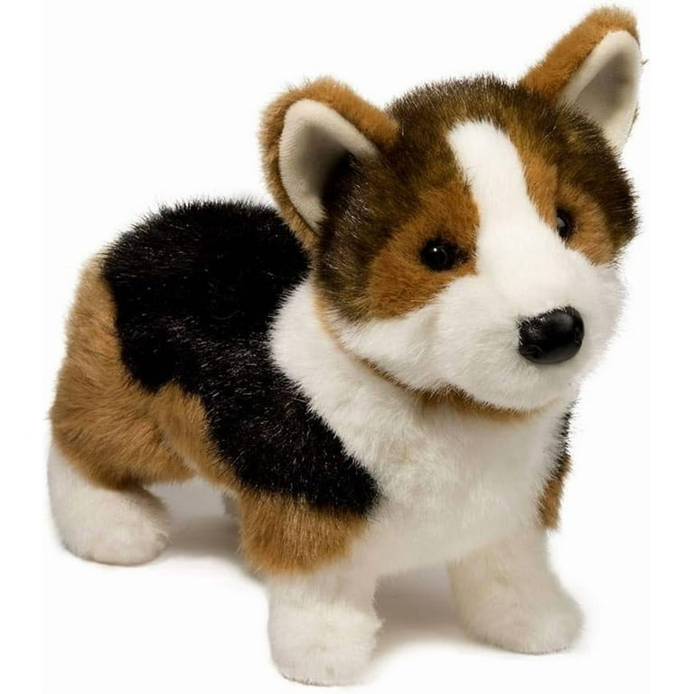 Douglas Kirby Tri-Color Corgi Large Plushie Toy, Cute Stuffed