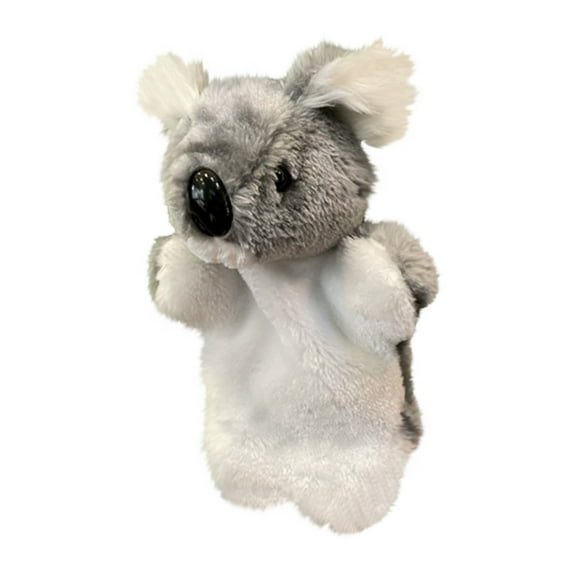 Plush Koala Hand Puppet Toy Realistic Animal Figure Soft Stuffed Glove for Early Education Learning and Storytelling Interactive Role Play, 10 Inch