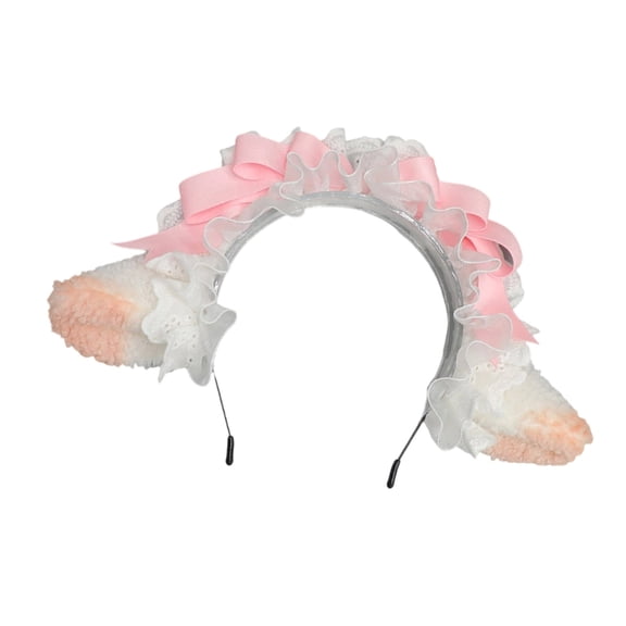 Plush Lamb Ears Headbands Sheep Ears Hair Clip Hair Accessory For Role Play Party Themes