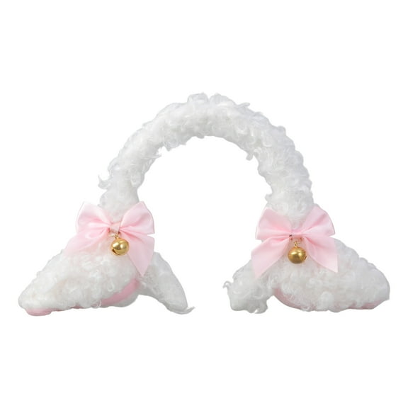 Plush Lamb Girls Headbands Furry Cartoon Ears Hair Hoop Furry Hair Accessories Party Costume Photo Props