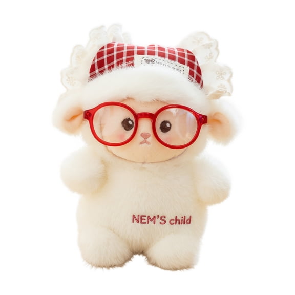 Plush Lamb Toy, Cute Soft Mini Stuffed Lamb, 1 Pack Pocket Size, Cuddly Stuffed Animal Doll for Kids Collectors Decor Stress Relief Gift