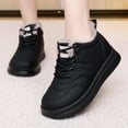 thumbnail image 1 of Plush Leather Cotton Shoes Winter Warm Boots Middle And Elderly Mothers Cotton Boots, 1 of 8