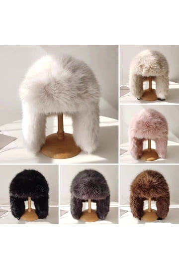 Imitation Fox Fur Hat Insulated Plush Hat for Women’s One Size “Kitty” Women main image 3
