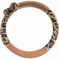 thumbnail image 1 of Plush Leopard Print Steering Wheel Cover Fuzzy Bow Tie Brown Universal 15 Inches Car Steering Wheel Protector for Car Accessories Warm Soft Anti-Slip, A, 1 of 6