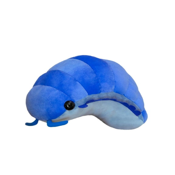 Plush Likelike Insect Plush Toys-11.8" Pill Bug Stuffed Soft Animals Pillow Back Cushion Insect Doll Toys Birthday Gift(Blue)