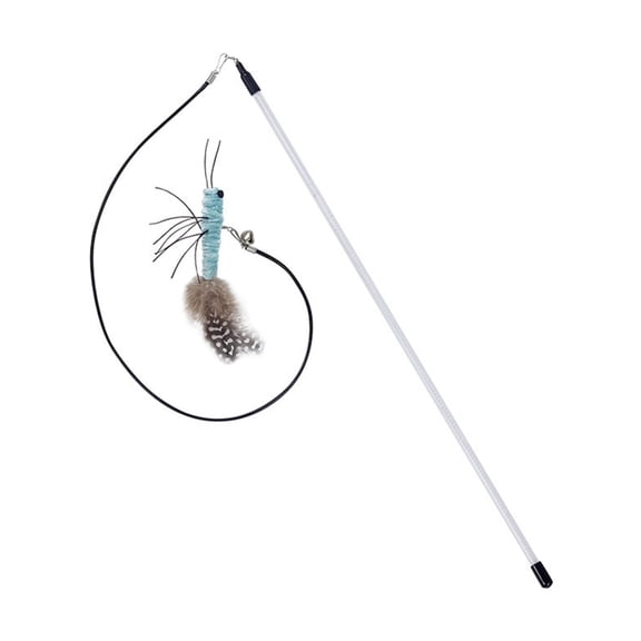 Plush Line Cats Stick Felines Entertainment Toy Cats Teaser with Rotating Wing for Healthy Activity