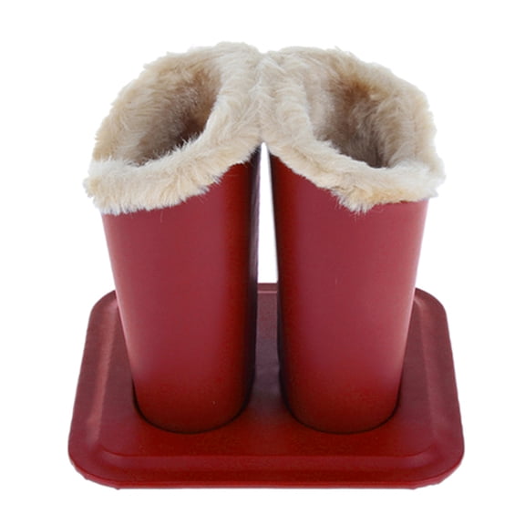 Plush Lined Eyeglasses Holder with Base- PU Leather Glasses Stand for C