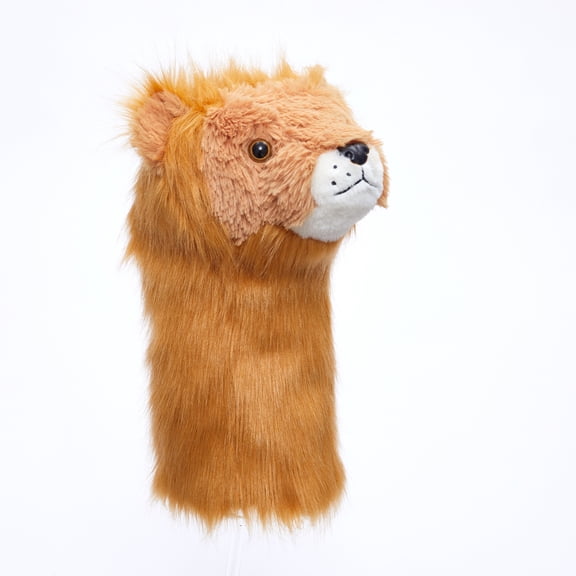 Plush Lion Funny Golf Headcover - Cute Animal Golf Club Cover for Driver Fits Standard 460cc Driver Head, Soft & Durable Golf Accessory for Men Women Golfers