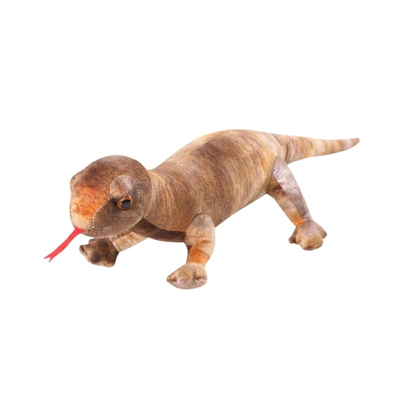 Plush Lizard Stuffed Animals, 23.6'' Giant Lizard Stuffed Animal Plush Toys for Girl Boy, Realistic Large Lizard Soft Toys, Cute Gecko Toys Gift for Birthday Christmas (Brown)