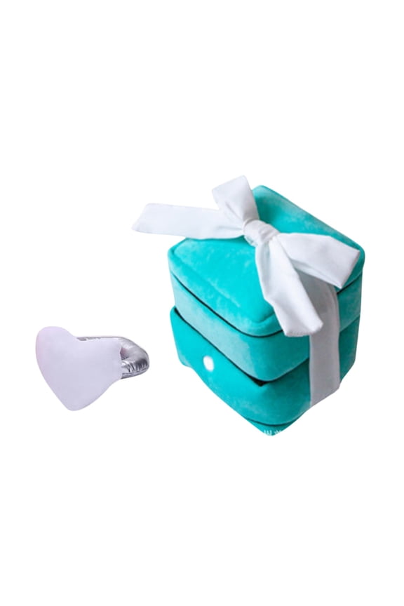 Plush Love Ring Set, Plush Diamond Ring Toy With Soft Plush Texture, Includes One Plush Ring & Ring Box, Designed As A Decorative Plush Toy And Romantic Gift For Valentine's Day