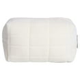thumbnail image 1 of Plush Makeup Bag Cosmetic Bag for Women,Zipper Large Solid Color Travel Toiletry Bag Travel Make Up Toiletry Bag Washing Pouch - White, 1 of 5