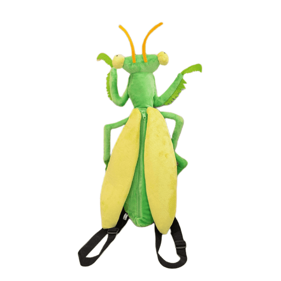 Plush Mantis - Vivid Mantis and Dragonflies Soft Fill Plush Animals, Creative Children's Animal Backpack Birthday Gift