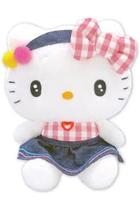 Plush Mascot Kitty Clip Keychain RetroStyle Bear Character