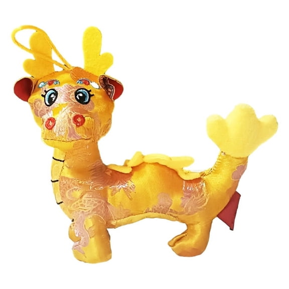 Plush Mascots Doll Zodiac Dragon Toy Stuffed Animal Cuddle Toy Lucky Bag Doll Chinese New Year Gift Head Rising Mascots