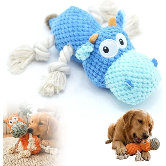 Plush Material, Built-in Squeaker, Crinkle Paper, Reinforced Seams