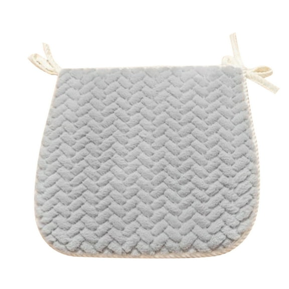 Plush Memory Foam Cushion 16x17 Inch Office Chair Pad, Breathable Seat Cover for Desk & Dorm Room, Non-Slip Back Support​