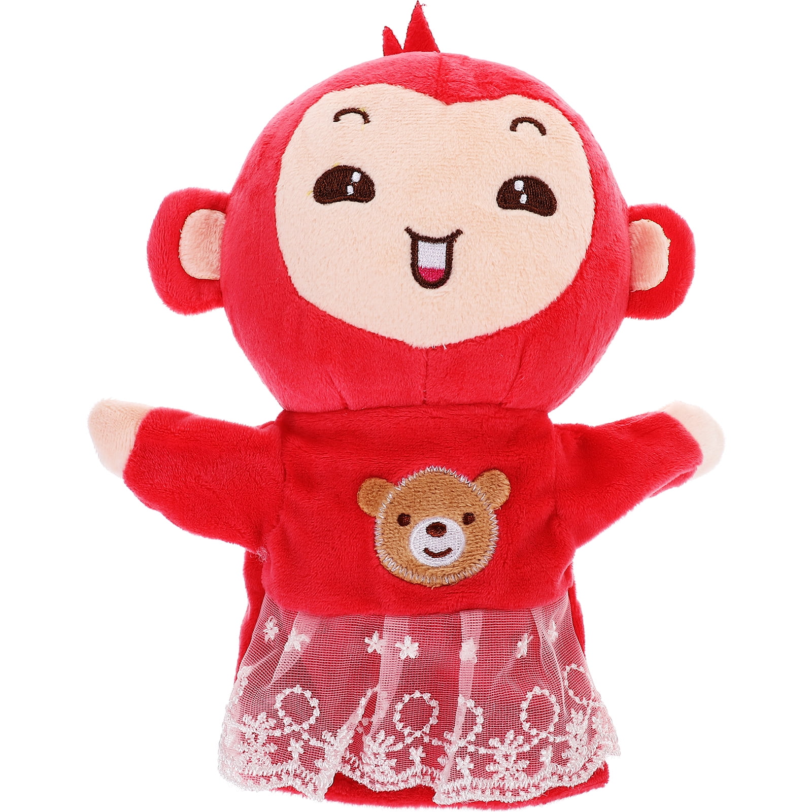 Plush Monkey Hand Puppet Cartoon Hand Puppet Parent-child Interactive