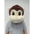 thumbnail image 1 of Plush Monkey Head Mask Monkey Character Mascot Costume Head Adult, 1 of 4