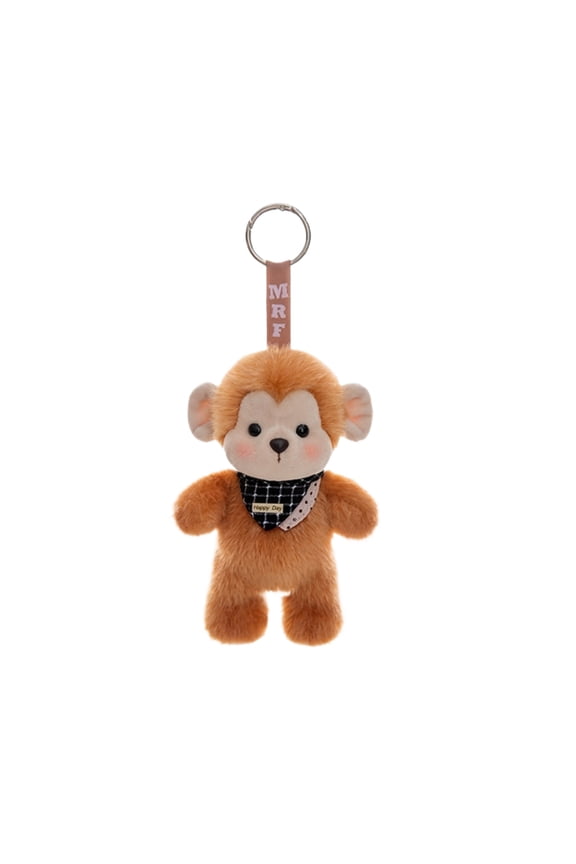Plush Monkey Stuffed Animal 1 Pack Colorful Monkey Keychain Bag Charm For All Ages Gift Decoration