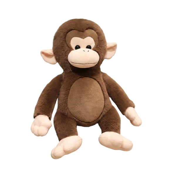 Plush Monkey Toy Brown 11.0 Inch Stuffed Animal Toy For All Ages 1 Pack