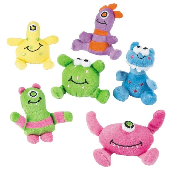 Plush Monsters - Party Favors - 12 Pieces