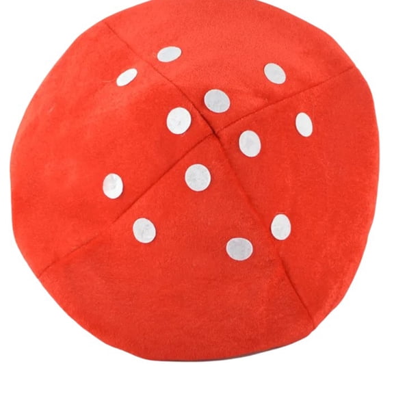 Plush Mushroom Shape Hat Cosplay Hat Christmas Party Hat Girls New Year Gift
