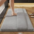 thumbnail image 1 of Plush Non-Slip Bath Mat, Thick Memory Foam Foot Rubbing Design, Super Absorbent Quick Dry Shower Rug, Machine Washable Non-Slip Backing for Bathroom, Bathtub and Sink, 1 of 9