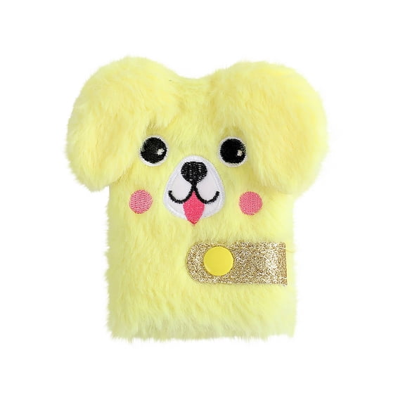 Plush Notebook Cute, Soft Cover Cartoon Journal Notebook for Writing School Office, Decorative Diary Notebook for Students Gift Stationery