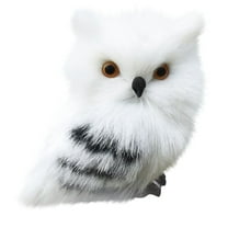Plush Owl Christmas Ornaments, Cute Small Owl Decor Furry Owl Decorative Hanging Ornaments for Home Christmas Tree Party Decoration