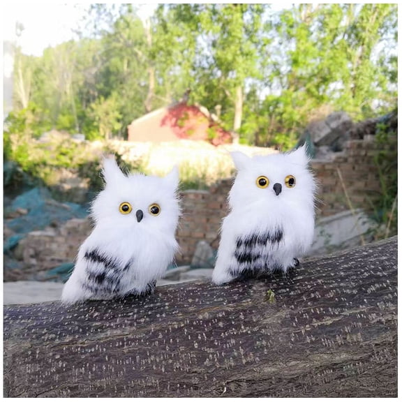Plush Owl Ornament Under $5! Kadlawus Plush Owl Toy, Simulated Animal Doll for Christmas Tree Decoration,children's Play Prop and Cute Model, 2 Piece Set for Holiday Decor and Gift