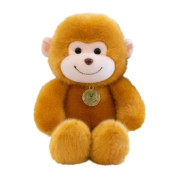 Plush Panda Bear Stuffed Animal Soft Toy with Embroidered Face and Detachable Necklace for Kids and Adults Gift Display