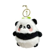Plush Panda Keychain Stuffed Animal Soft Kawaii Doll Keyring Pendant for Car Keys Backpacks Bags, Cute Keychain Accessories, Birthday Gifts for Adults Friends Girls Boys Christmas 3.9"