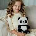 thumbnail image 1 of Plush Panda Stuffed Animal Toy – Soft and Cuddly Black and White Bear for Kids, Toddlers, and Panda Lovers, 10 Inch, 1 of 4