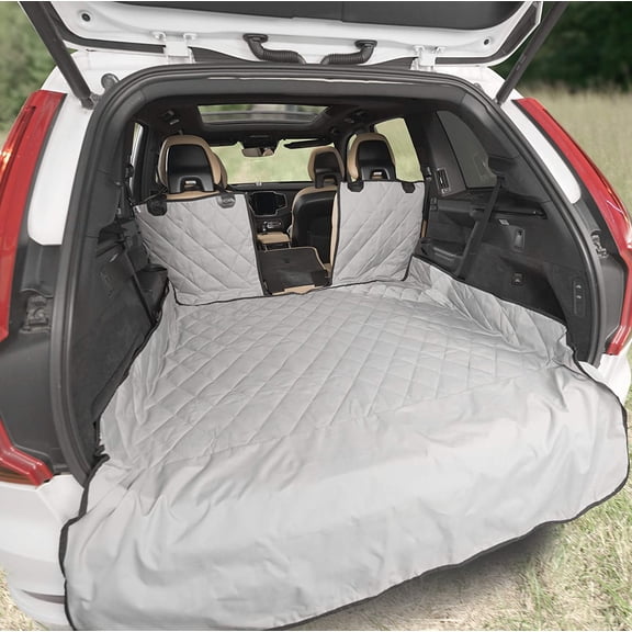 Plush Paws Premium Waterproof Nonslip Scratchproof Convertible Cargo Liner for Cars & SUVs Regular Gray