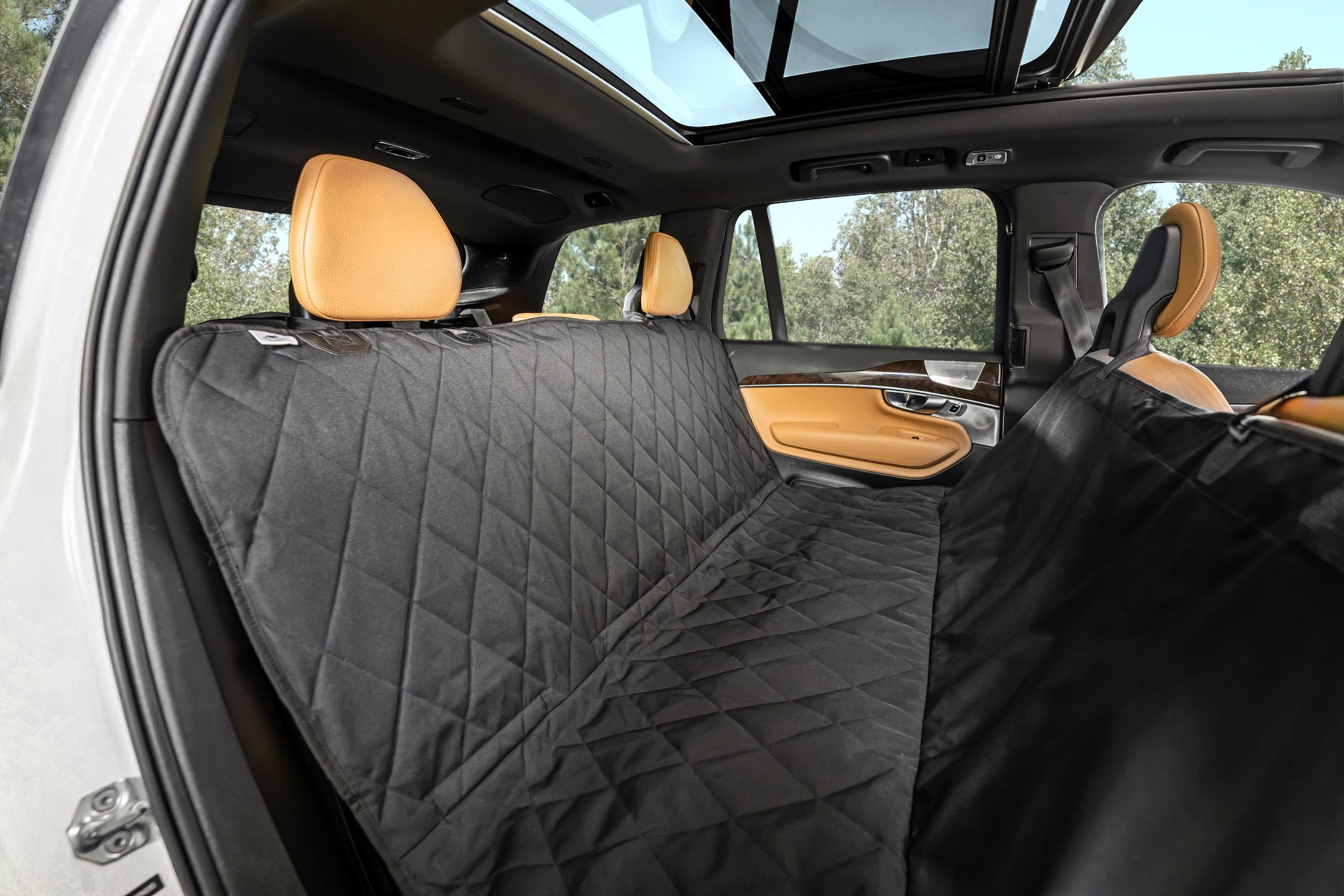 Plush Paws Products Premium Rear Car Seat Protector w/ Hammock ...