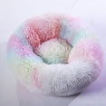 thumbnail image 1 of Plush Pet Bed, Donut Cuddle Cat Dog Bed with Soft Filling, Warm Round Nest for Small Medium Dogs and Cats, 1 of 10