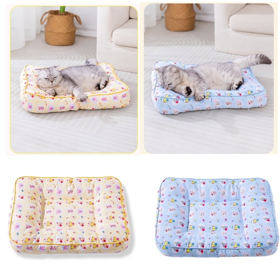 Plush Pet Mat, Super Soft Shaggy Faux Fur Reversible Pad, Cuddly Bed for Dogs & Cats to Sleep, Lounge & Nest in Living Room or Bedroom Ma