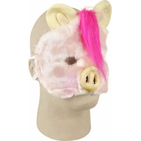 Plush Pig Costume Face Mask