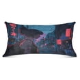 thumbnail image 1 of Plush Pillow Cases Body Size Ultra Soft Warm Pillowcases with Zipper Girl Standing on Japanese Street 20"x54", 1 of 9