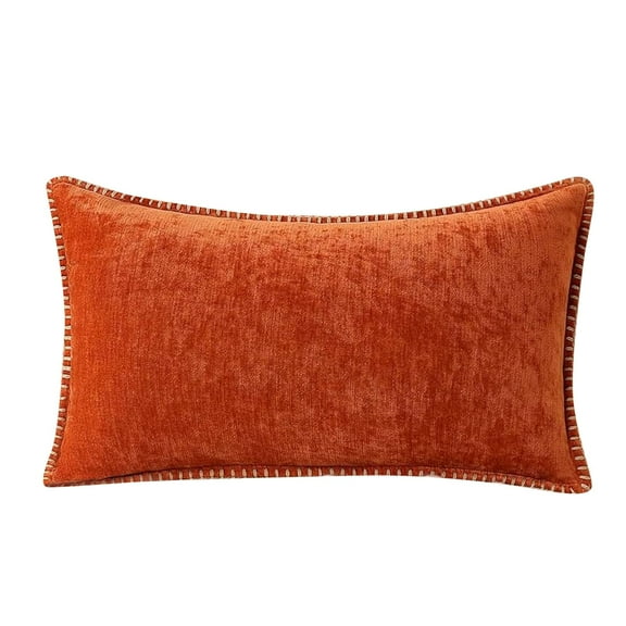 Plush Pillow Covers Soft Fall Winter Velvet Throw Pillow Covers Farmhouse Pillow Cases Textured 12 x 20 Inch Long Pillowcases for Couch Sofa Bed Home Decor